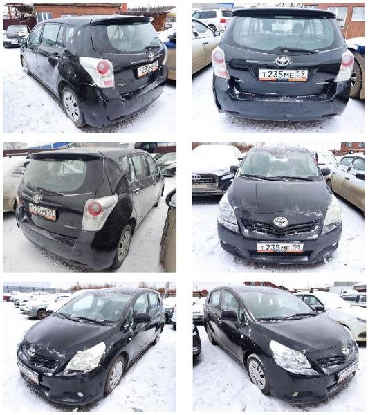 АМТС TOYOTA VERSO, г.в. 2010, г/н Т235МЕ59, VIN NMTDG26R20R018607, имеются повреждения, соб-к: Мышкина Ю. М.