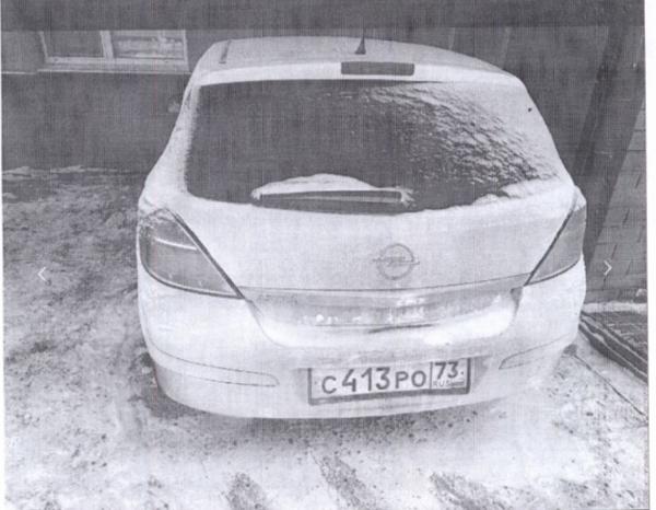 OPEL АСТРА (A-H), 2012 г.в., г/н С413РО73, VIN: XWF0AHL48D0003311.