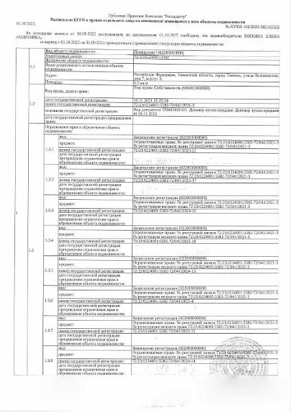 Нежилое помещение, площадь 1,5 кв.м., кадастровый номер: 72:23:0224001:5582, г, Тюмень, ул, Беловежская, д. 7, корп. 3, рег.№ 72-011185