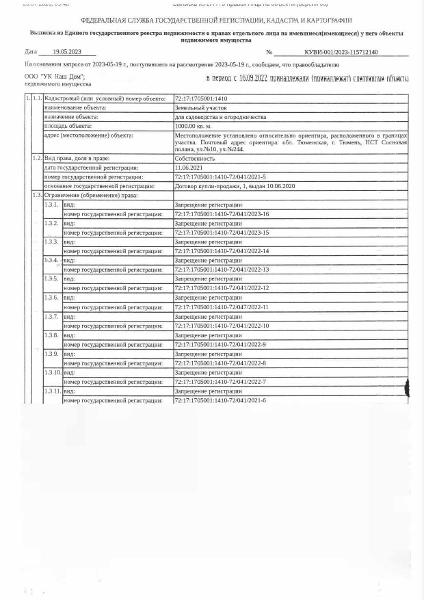 Земельный участок, площадь 162 кв.м., кадастровый номер: 72:23:0105001:10794, нежилое здание (строение), площадь 26,3 кв.м., кадастровый номер: 72:23:0105001:1692, г. Тюмень, ул. Ватутина 11 стр. 1, рег.№ 72-011287