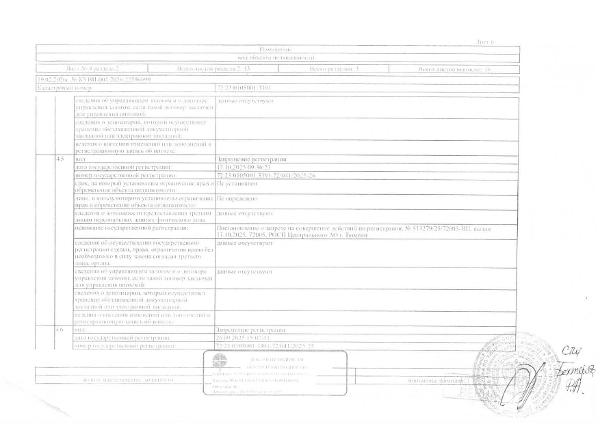 Жилое помещение (квартира), площадь 35 кв.м., кадастровый номер: 72:23:0105001:3391, г. Тюмень, ул. Шишкова, д. 19, кв. 32, рег.№ 72-011457