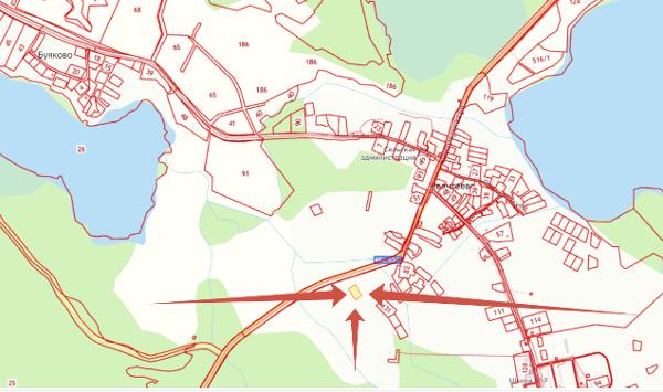 Земельный участок КН 53:03:0732001:361 площадью 1499 ± 20 кв. м,  Местонахождение:Новгородская обл., р-н Валдайский, с/п Ивантеевское, д. Ивантеево